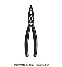 pliers pipe wrench Icon Vector Illustration