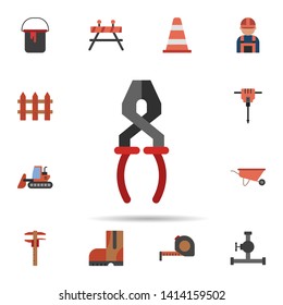 pliers, repair, tool icon. Universal set of construction for website design and development, app development