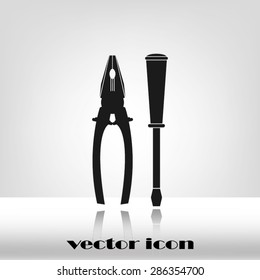 pliers and screwdriver