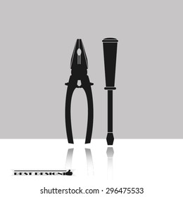 pliers and screwdriver