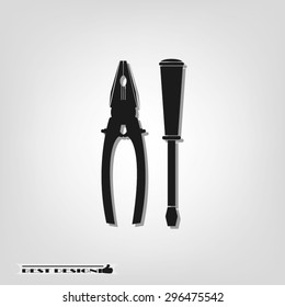 pliers and screwdriver