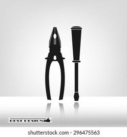 pliers and screwdriver