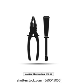 pliers and screwdriver
