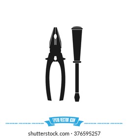 pliers and screwdriver
