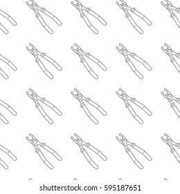 pliers seamless vector pattern