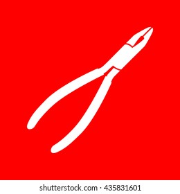 Pliers sign illustration
