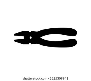 Pliers Silhouette Vector for Mechanic and Tool Design 