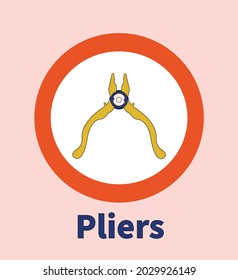 Einfache Pliers-Icon kann für Firmenlogo verwendet werden