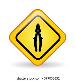 pliers tool design, vector illustration