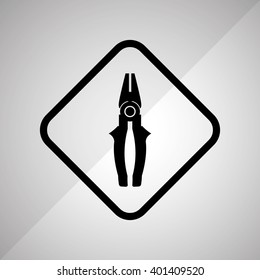 pliers tool design, vector illustration