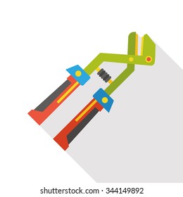 Pliers tool flat icon