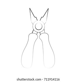 pliers tool icon image