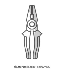 pliers tool icon image vector illustration design 