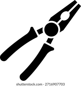 Zangenwerkzeug-Symbol einzeln auf weißem Hintergrund