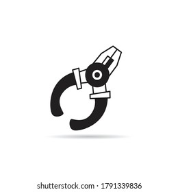 ilustración vectorial de icono de herramientas de pliegues