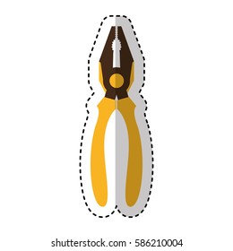 pliers tool isolated icon