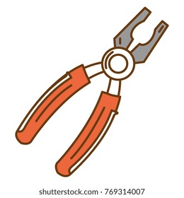 pliers tool isolated icon