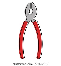 pliers tool isolated icon