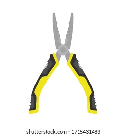 Pliers tool vector flat illustration
