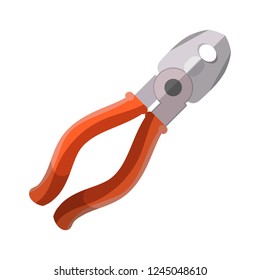 Pliers. Tool. Vector illustration