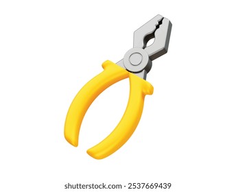 Pliers Tools 3D Icon. Pliers Tool 3D Icon Illustration vector