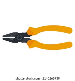 Zangen, Vektorgrafik-Tool-Illustration einzeln auf weißem Hintergrund.