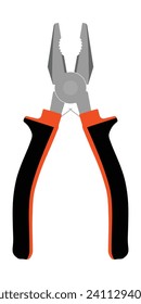 Pliers vectorial clipart sobre un fondo blanco. herramientas industriales