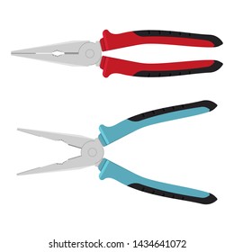 Pliers vector design illustration isolated on white background