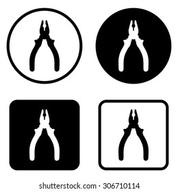 pliers - vector icon