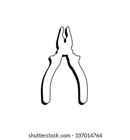 pliers - vector icon