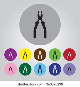Pliers - vector icon