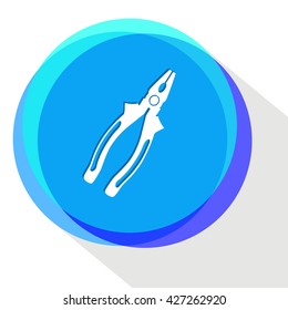 pliers. Vector icon.