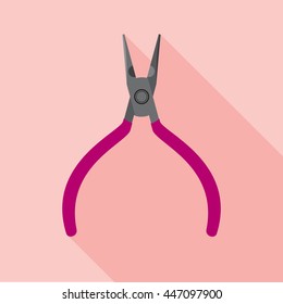 Pliers vector icon.