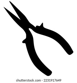 icono vector de alicates. sobre un fondo blanco