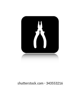 pliers - vector icon  with shadow