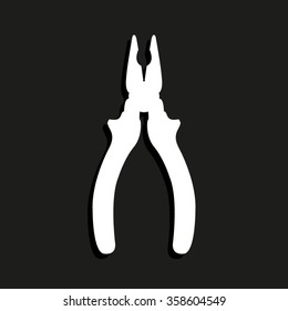 pliers -  vector icon with shadow