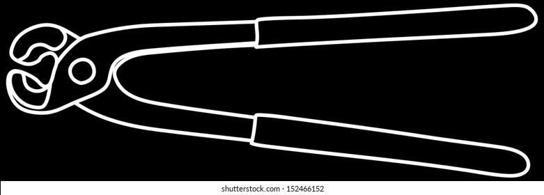 Pliers Vector, illustration 