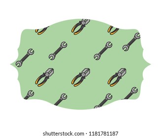 Pliers and wrench label frame