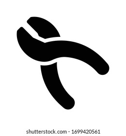 Aplica el icono plano de glifo vectorial 