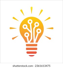 Plight bulb icon simple design art eps 10