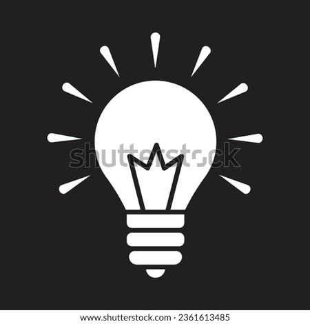 Plight bulb icon simple design art eps 10