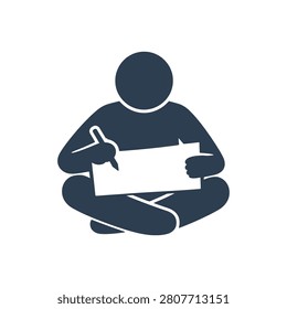 Plight On Cardboard Icon Isolated On White Background