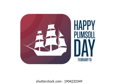 Plimsoll Day. Holiday concept. Template for background, banner, card, poster with text inscription. Vector EPS10 illustration