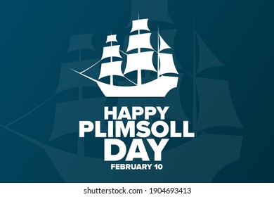 Plimsoll Day. Holiday concept. Template for background, banner, card, poster with text inscription. Vector EPS10 illustration