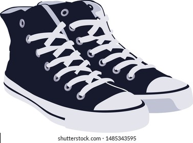 Plimsoll Shoe Realistic Vector Illustration Stock Vector (Royalty Free ...