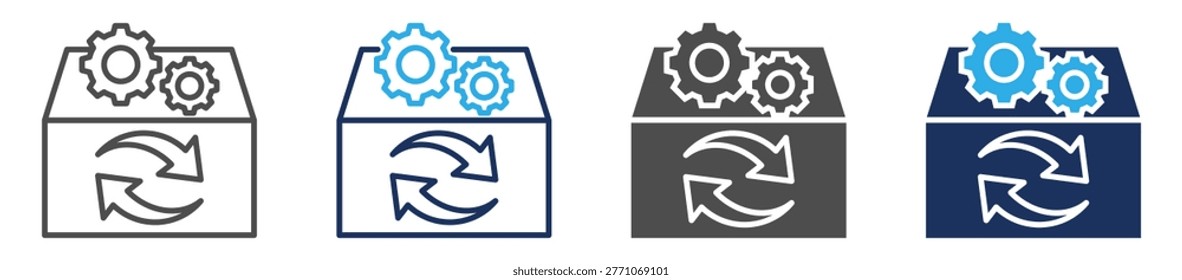 plm icon set multi concept