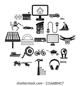 Plot icons set. Simple set of 25 plot vector icons for web isolated on white background