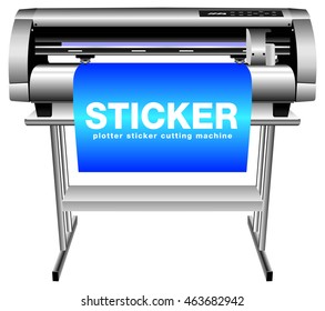 plotter sticker cutting machine