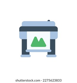 plotter vector icon. computer component icon flat style. perfect use for logo, presentation, website, and more. simple modern icon design flat style