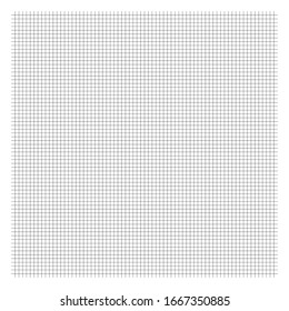 Plotting, measurement, blueprint pattern. Intersecting lines. Graph paper pattern. Crosshatch, checker lines as rulers for drafting. Cellular crossing lines, guidelines. Squared graph paper